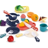 Set de cuisine pour enfants dans un panier – bleu