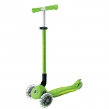 trottinette trois roues pour enfants GLOBBER Primo Foldable Plus Lights v2 vert pomme