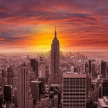 Profitez du Puzzle Coucher de soleil sur la Skyline de New York 1000 pièces