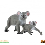 Koala avec son petit – lot de 2 figurines en plastique 4–6 cm