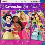 Puzzle Ravensburger Disney : Princesses de contes de fées 3x49 pièces