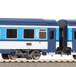 Coffret de deux voitures voyageurs EUROFIMA 2e classe ČD – époque V (échelle H0)