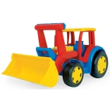 Gigant tracteur pour enfants avec chargeur rouge‑jaune 60 cm