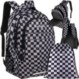 sac à dos à motif damier 22 l avec sac KRUZZEL