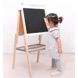 Tableau en bois réversible pour enfants
