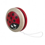 Detoa yo-yo en bois Coccinelle, rouge