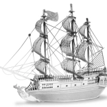 Modèle 3D métallique du navire Black Pearl (Perle noire) – METAL EARTH