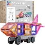 Connetix Pastel Transport Pack jeu de construction magnétique 50 pièces
