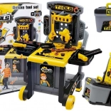 Etabli pour enfants 3-en-1 avec chariot et mallette à outils
