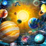 Puzzle système solaire 1000 pièces BLUEBIRD