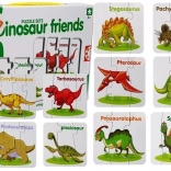 puzzle éducatifs dinosaures – 10 paires en anglais