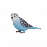 figurine mojo perruche ondulée bleue