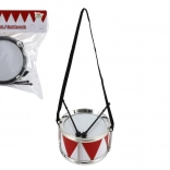 Petit tambour en plastique 16 × 10 cm avec sangle et baguettes