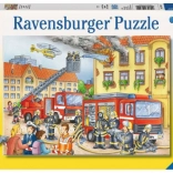Puzzle Ravensburger pompiers, 100 pièces