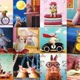 Puzzle Lapins rigolos 1000 pièces