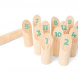 Jeu finlandais de quilles Mölkky – jeu familial d’extérieur en bois