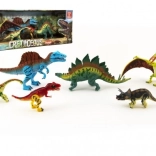 set dinosaures de la période Crétacé 6 pcs figurines en plastique en boîte