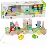 Puzzle train en bois Chenille de Classic World