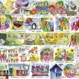 Puzzle Brouettes et bottes 1000 pièces GIBSONS