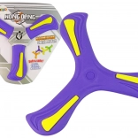 Disque boomerang volant violet pour enfants