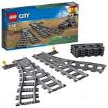 Aiguillages LEGO City pour rails de train