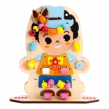 bino habillage amusant – jeu d’enfilage en bois pour enfants