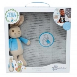 Coffret cadeau PIERROT LAPIN avec couverture tricotée