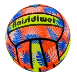 Balle en caoutchouc à motifs de feuilles orange 24 cm