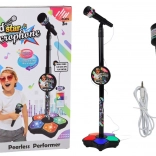 Microphone avec trépied pour enfants Réglable noir