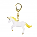 Porte-clés MOJO licorne sautant avec détails dorés