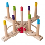 Jeu en bois de lancer d’anneaux WOODY