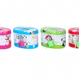 Tirelire ovale en métal 10 × 6,5 cm