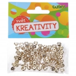 Perles dorées 6 × 3 mm – lot de 100 pcs