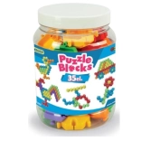 Puzzle de construction en bocal 35 pièces