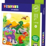 Perles à repasser set Dinosaures 2000 pcs PLAYBOX