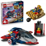 lego marvel captain america vs thanos set de construction pour enfants 4+