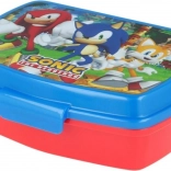 Boîte à goûter pour enfants SONIC bleu‑rouge 750 ml