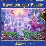 Puzzle lumineux Ravensburger Nuit magique des licornes XXL 200 pièces