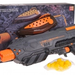 Pistolet semi-automatique BLAZE STORM à balles en mousse, gris