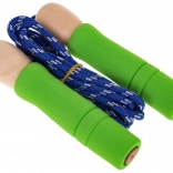 Outil de saut pour enfants avec poignées en bois et embouts en caoutchouc