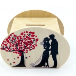 Hess tirelire en bois mariage