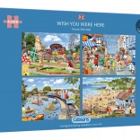 Gibsons Puzzle « Wish You Were Here » 4×500 pièces