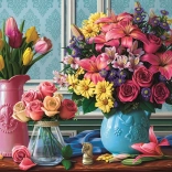 ANATOLIAN Puzzle Fleurs dans un vase 1000 pièces