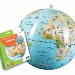 Balle globe Caly 30 cm - Animaux