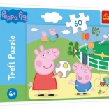 Puzzle 60 pièces – amusement entre amis – PEPPA PIG