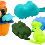 Set de sable Dinosaure Entonnoir Moulin Moules Cuillère 7 pièces