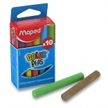 Craies de couleur Maped, 10 pcs