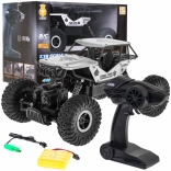 Voiture tout-terrain RC Crawler Monster 1:18 pour enfants 6+ – Argent