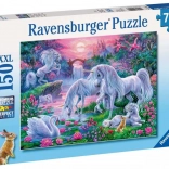 Puzzle Ravensburger Licornes au coucher du soleil 150 pièces