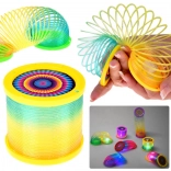 Ressort arc-en-ciel DISCO 2-en-1 avec éclairage LED et projecteur